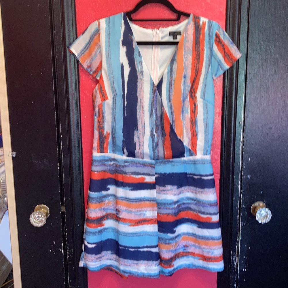 Coco & Carmen multi colored stripe romper